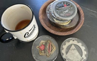 Easy DIY: Turn Your Race Medals Into Resin Coasters